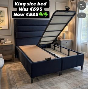 Storage double beds on sale