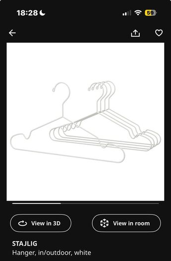IKEA Stajlig Hangers 14 Packs of 5