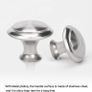 10pcs Zinc Alloy Cabinets Knobs Handles, Round Silver Drawer Knobs for Old Kitchen and Cupboard Makeovers, Silver (FREE POSTAGE) Image 4