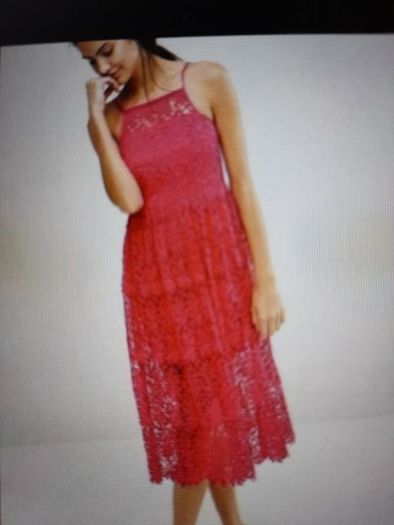River Island pink lace dress 10