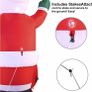 7 FT Long Santa with Penguins Inflatable with Build-in LEDs Blow Up Inflatables for Xmas Party Indoor, Outdoor, Yard, Garden, Lawn Winter Decor Image 3