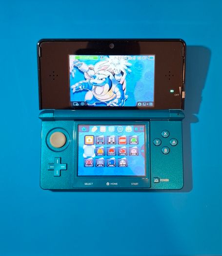 3DS Aqua Blue (Modded)