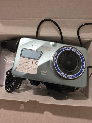 Dual Lens Car Dvr Dashcam With Rear View Camera