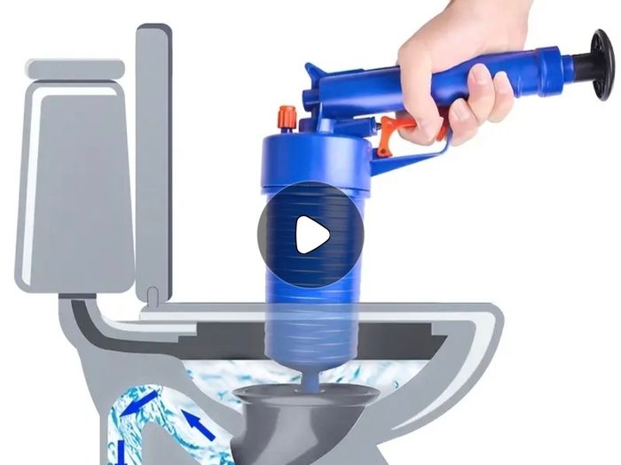 Unclog Your Toilet/Sink/Bathtub Instantly with this Air Pressure Drain Pump Pipe Dredge Tool!