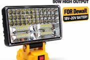 New 40 LED Work Light For Dewalt 18V Battery Portable Flood Light Cordless Job Site Lamp Outdoor Emergency Fishing Tool