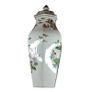 Crown Staffordshire Pagoda Pattern 6 Sided Hexagonal Vase With Lid Vintage Fine Bone China England Image 10