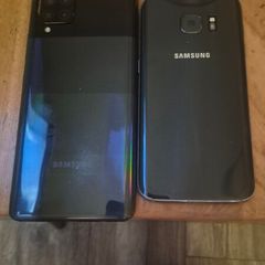 two Samsung phones
