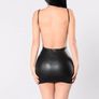Sexy Faux Leather Dress M,L Image 6
