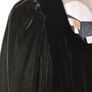 Vintage 80s black velvet ruffle dress size XS or Small postage included Image 5