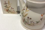 Vintage Marks and Spencer Harvest Design Tea pot and matching storage Jar