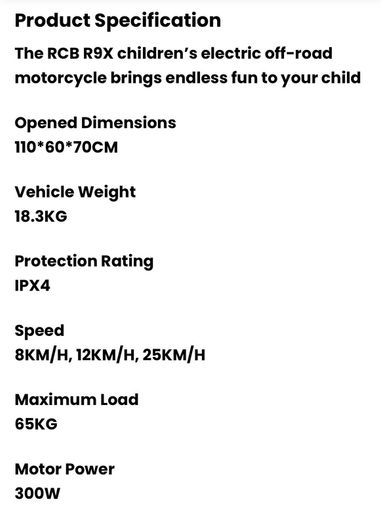 kids motorbike