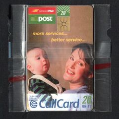 1997 Ireland 20 unit the many different services available at An Post's (the Irish postal service) post offices (Gemplus GEM1) Call Card Mint in packaging. Telecom Eireann card number 1156.