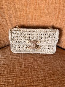 Celine Rafia Shoulder bag