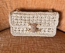 Celine Rafia Shoulder bag