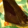 fitzpatricks shoes black wedge, size 38.5 Image 5