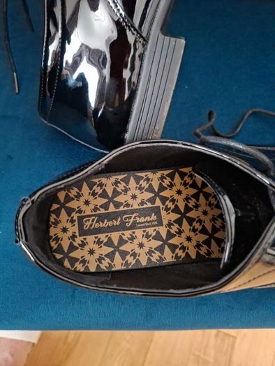 Black patent wedding shoes Size 10