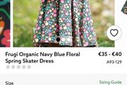 frugi organic cotton skater dress 4-5y