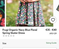 frugi organic cotton skater dress 4-5y