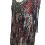 Changes Red White Blue Stretch Tunic Top Pockets Beaded Neckline Uk 14 Image 5