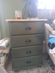 solid pine 4 drawer unit