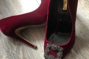 Velvet heels