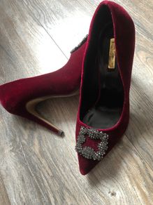 Velvet heels