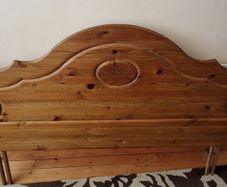 King size pine headboard