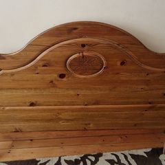 King size pine headboard