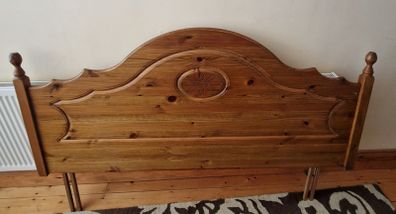 King size pine headboard