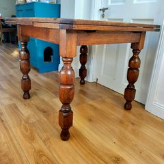 1930's Oak draw leaf extending table (small project)