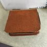 1960s  Mens Vanity bage for Shaving set Vintage Faux Alligator Leather Case. made in Ireland Image 4