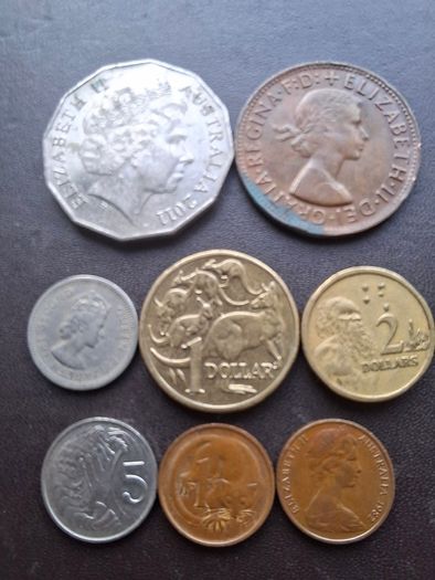 A Lot of 20 coins from Australia and New Zealand (1947-2011)