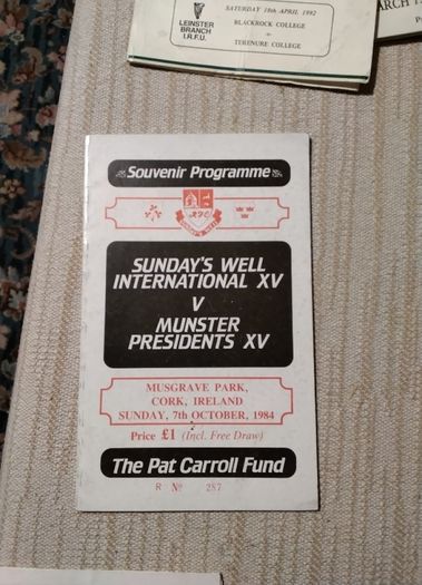 Four Assorted  Rugby Programmes