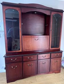 Mahogany Display Cabinet