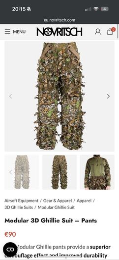 Airsoft Noveritch Ghillie set - Amber