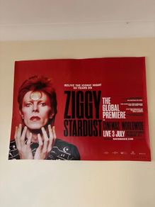David Bowie Ziggy Stardust  50th Anniversary Cinema Poster