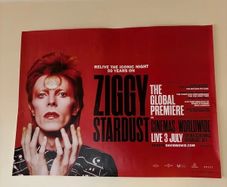 David Bowie Ziggy Stardust  50th Anniversary Cinema Poster