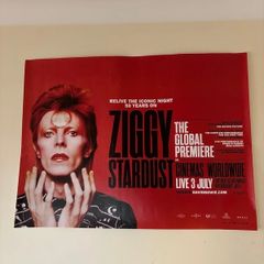 David Bowie Ziggy Stardust  50th Anniversary Cinema Poster