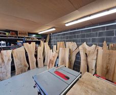 Live Edge Ash Slabs Kiln Dried Hardwood
