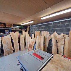 Live Edge Ash Slabs Kiln Dried Hardwood