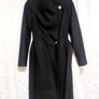 Ted Baker Black Wrap Coat Size 1/uk8. Image 2