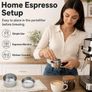 2 Pack 51mm Stainless Steel Espresso Portafilter Baskets Single Double Cup  Precision punched for even extraction, food-grade finish, heat-resistant, easy to clean, fits high-pressure coffee makers Image 4