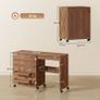 Folding Sewing Table, Rolling Sewing Cabinet Image 2