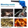 Blue 2 Battery 1600W Cordless Electric Air Blower 2 In 1 Blowing&Suction Leaf Blower PC Dust Collector Vacuum Cleanner For Makita 18V Battery Image 2