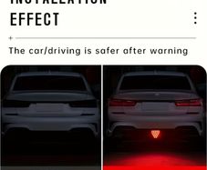 F1 Style Triangle LED Stop Light Rear Third Warning Strobe Lamp
