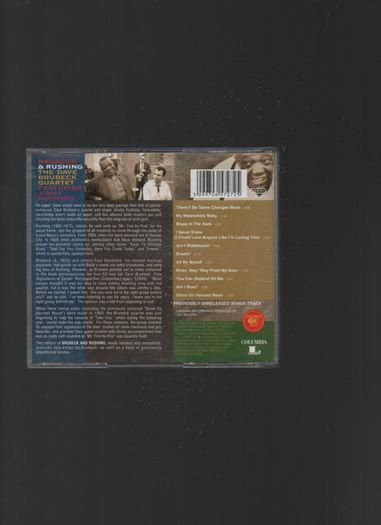 Brubeck & RushingThe Dave Brubeck Quartet Featuring Jimmy Rushing