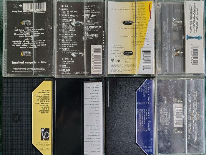Lot of 9 x Music Cassette Tapes. Tom Petty, Elvis Costello, China Crisis etc VG+