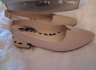 Gabor flat slingbacks UK 5 G or Eu38