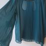Chiffon Green top Image 4
