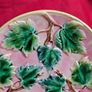 Majolica Maple Leaf Plate Griffin Smith Hill 9" American , Decorative Plate Image 5